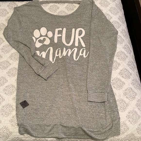 “Fur Mama” Simply Southern Womens shirt - Picture 2 of 4